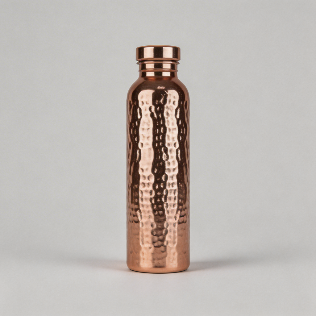 Hammered Pure Copper Water Bottle 950ml